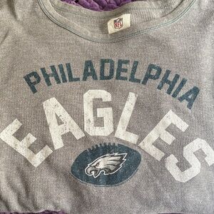 NFL Philadelphia Eagles Gray and Green Graphic Thermal Shirt